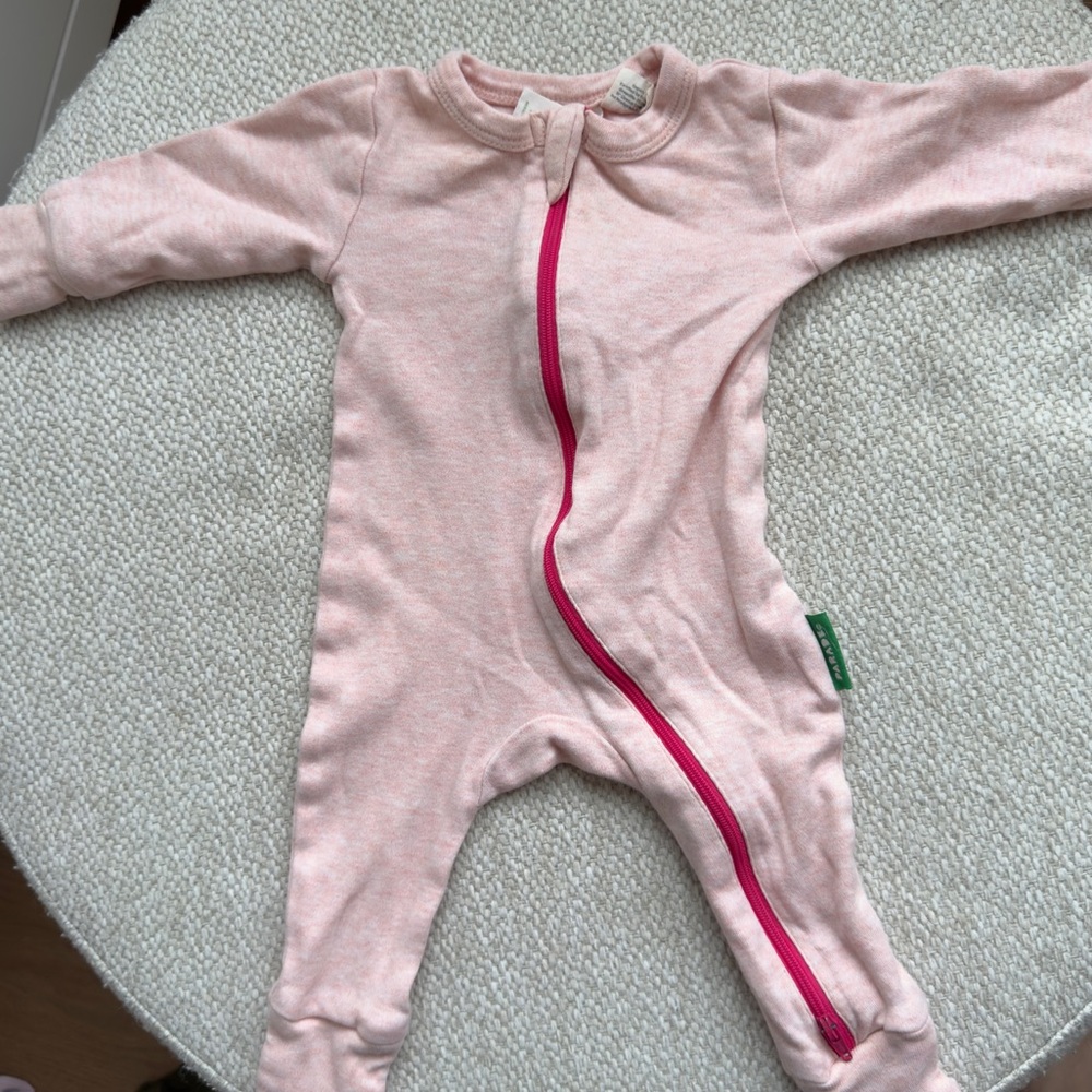 Parade Organics pink baby sleeper
